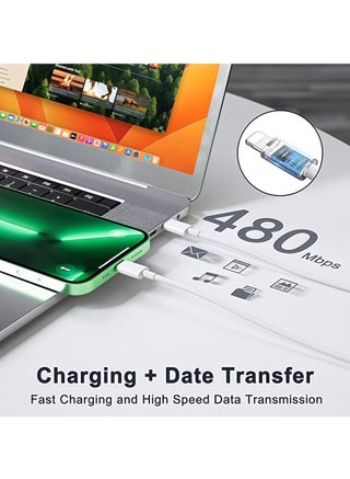 شاحن ايفون 20 واط سريع للغاية من أبل – طقم شحن كامل مع كابل USB-C إلى لايتنينغ بطول 1 متر، متوافق مع آيفون 14 إلى آيفون X وآيباد، يدعم الشحن فائق السرعة - view 5